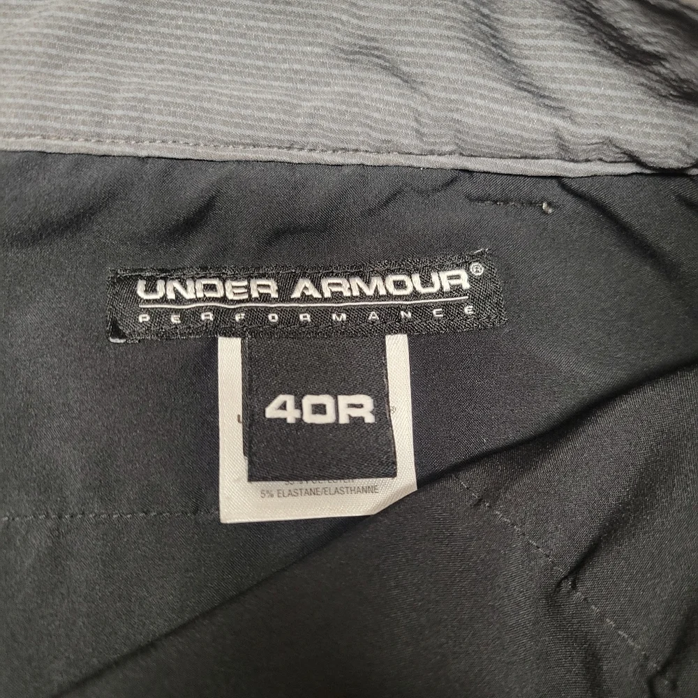 Under Armour Shorts Mens 40 R Gray Golf Performance Stretch Plaid Small‎ Snag